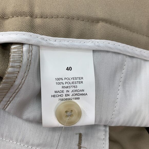 Ben Hogan Performance Golf Shorts Mens 40 Straw Flat Front Moisture Wick Chino - Picture 13 of 16